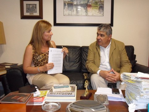 ROSALÍA ESPINOSA Y EL DECANO DEL COLEGIO DE ABOGADOS DE ALMERÍA