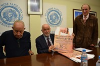 Rector con responsables del Banco de Alimentos