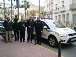 Alcalde y ediles con la policia