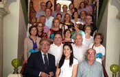 el grupo con el alcalde y la edil de turismo