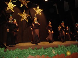 La actuación del Grupo de Baile Virgen del Rosario puso el broche final al festival flamenco