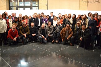 Carmelo con su equipo