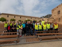 alcalde y ediles con los trabajadores