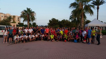 II Paso Solidario Cruz Roja Pulpí - antes de la  salida