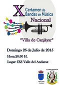 cartel X certamen d bandas de musica Canjáyar