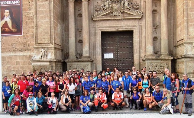 Elevada participacion de peregrinos en esta primera etapa de la ruta mozarable Almería-Gádor