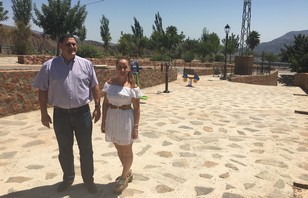 Visita del Alcalde y Teniente de Alcalde a la entrada norte