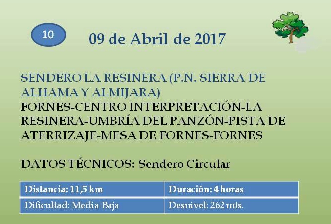 Ruta circular Alhama Adra en la Senda