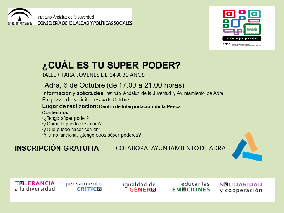 TALLER SUPER PODER CARTEL