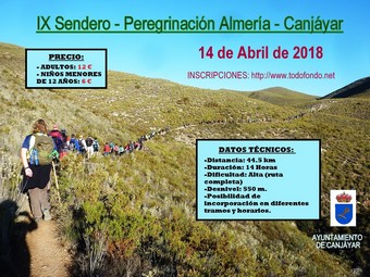 VIII Sendero peregrinación Almería Canjáyar 2017