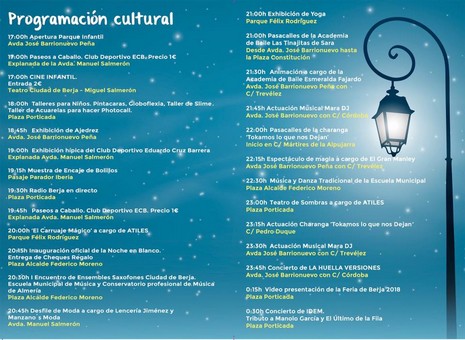 noche en blanco Berja 2018