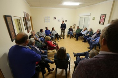 JAVIER A. GARCÍA EN REUNIÓN EN CANTORIA CON MIEMBROS DE LA CANDIDATURA Y AFILIADOS