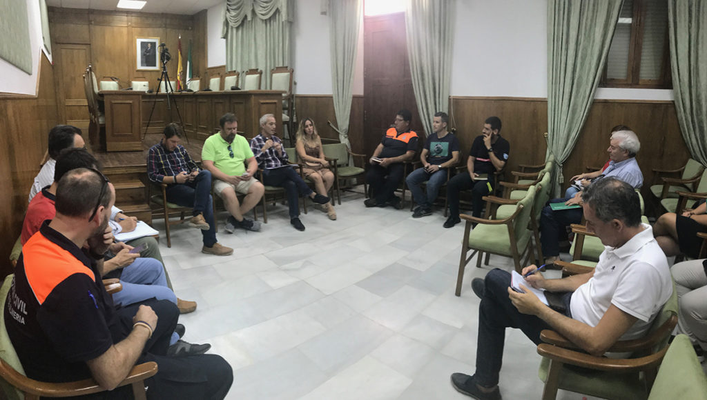 reunion plan de seguridad fiestas de dalias 2019