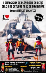 cartel exposicion de playmobil