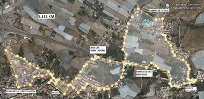 recorrido caminata berja