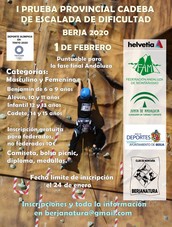 cartel escalada dificultad berja 2020