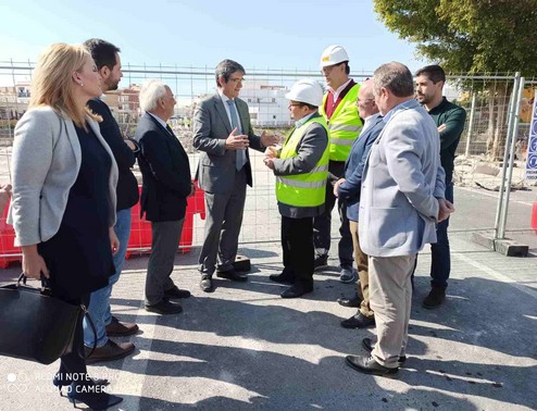 Visita obras Puente del Río Adra