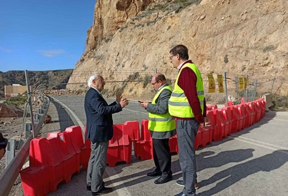 Visita subdelegado obras Cañarete