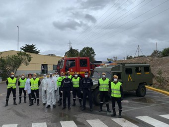 EFECTIVOS UME DESPLEGADOS EN ALMERÍA TORRECÁRDENAS CORONAVIRUS