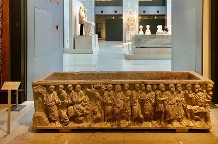sarcofago paleocristiano de Berja en el museo arqueologico nacional