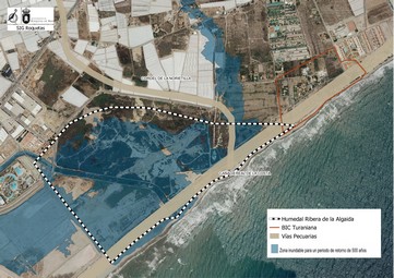 Límites Parque Periurbano y zonas inundables