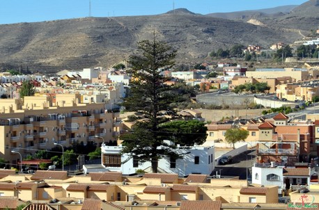 Panorámica de Huércal de Almería con Cortijo Moreno
