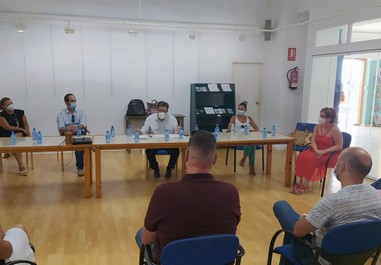 200805 Foto PSOE Reunión Rodrigo Sánchez Haro con alcaldes, alcaldesas y concejales del PSOE del Levante, hoy, en Garrucha