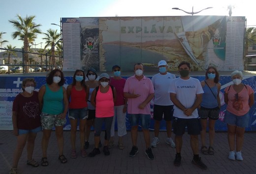 Alcalde de Pulpí en la ruta interpretativa en Terreros, última actividad del Expláyate