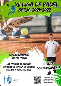 Cartel liga de padel Berja 2021@0,25x
