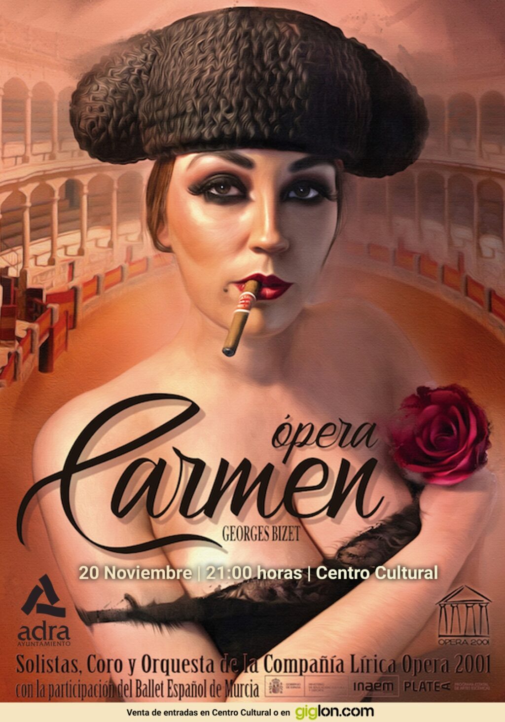 Ópera Carmen llega a Adra el 20 de noviembre