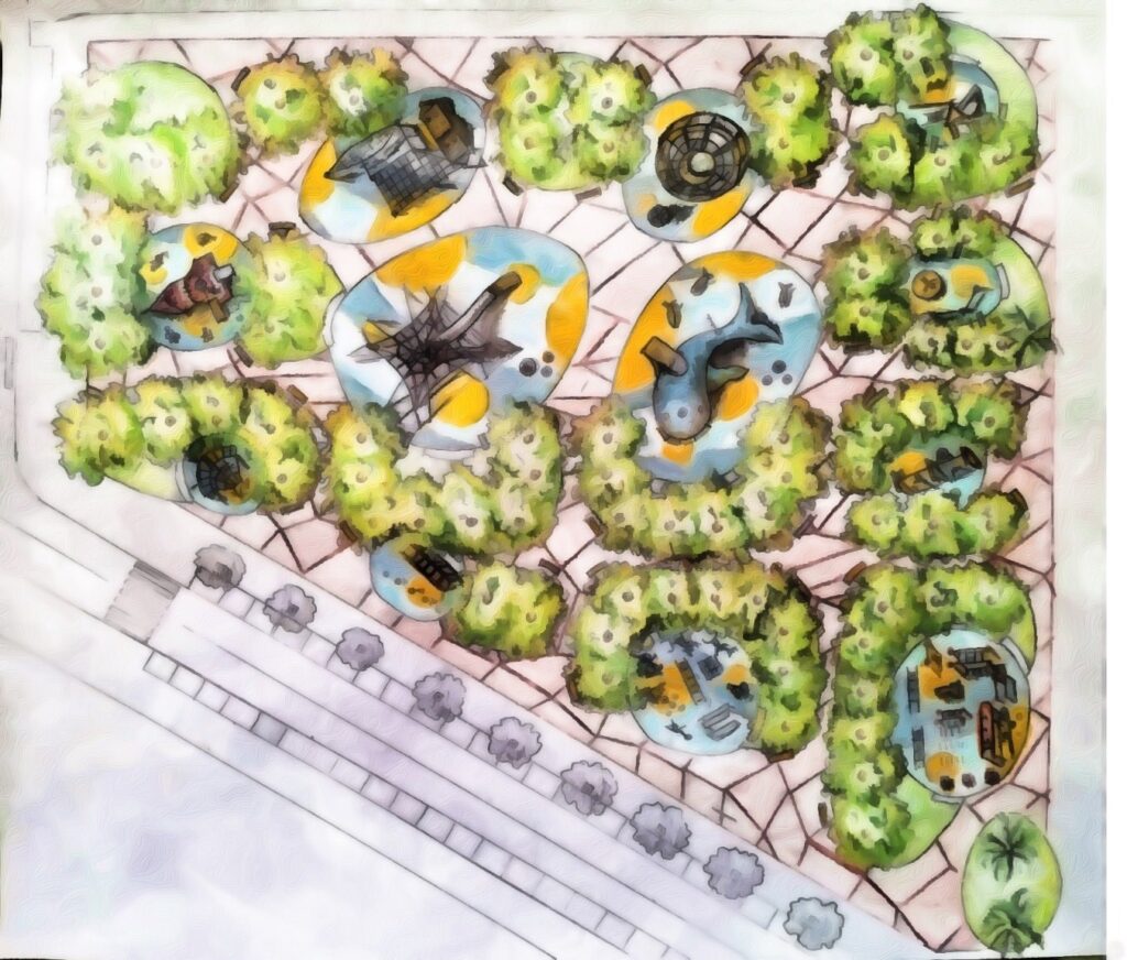 BOCETO REORDENACIÓN PARQUE LA GOLETA