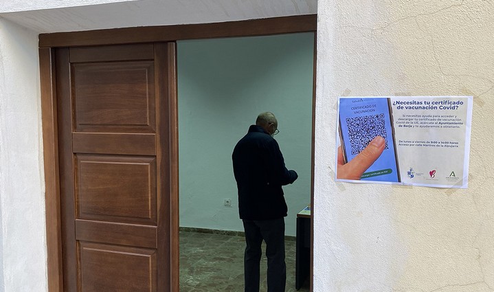 oficina certificado covid 2021 Berja