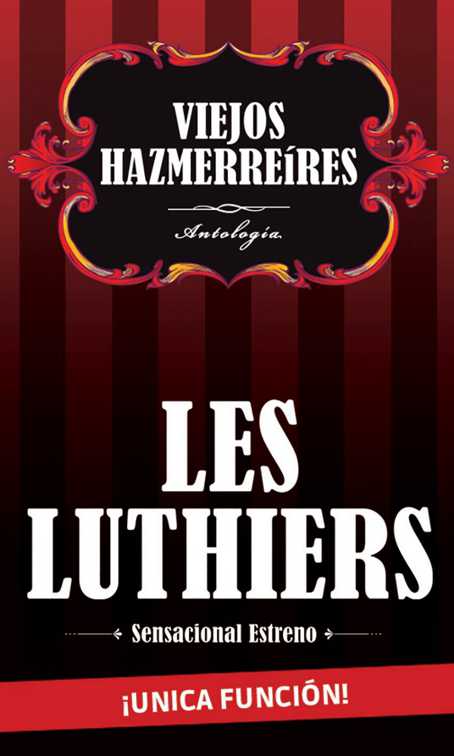 CARTEL LES LUTHIERS