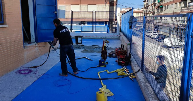 Intalación del gas natural en el CEIP Virgen del Río