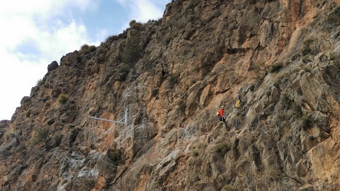 via ferrata de castala trabajos Berja