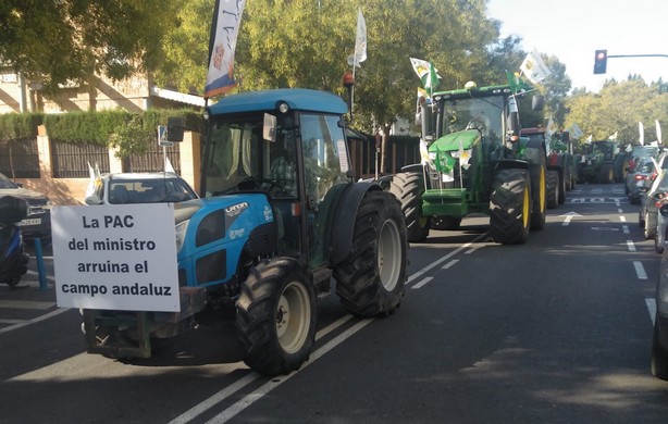 Caravana de trractores y vehículos 1