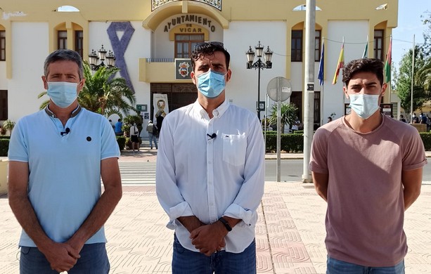 CONCEJALES PP VÍCAR (José Manuel Manzano, Óscar Rodríguez y Jose Miguel Céspedes)