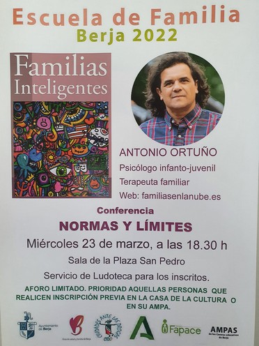 Cartel conferencia Antonio Ortuño Berja