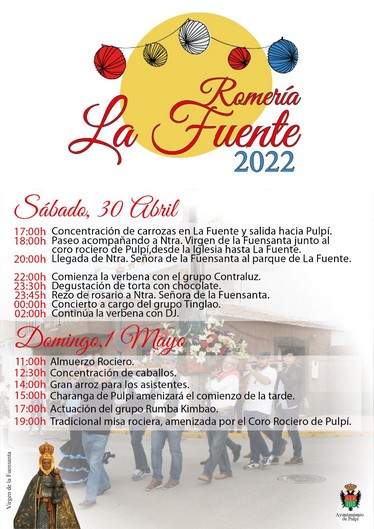 Cartel Romería La Fuente 22