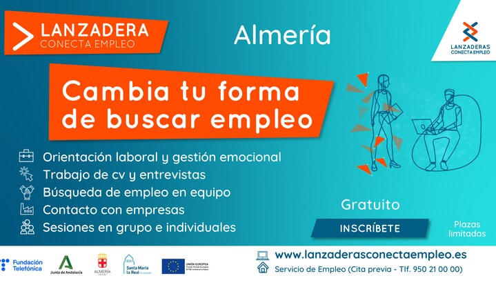 7-4-2022 lanzadera conecta empleo Cartel LCE Almería