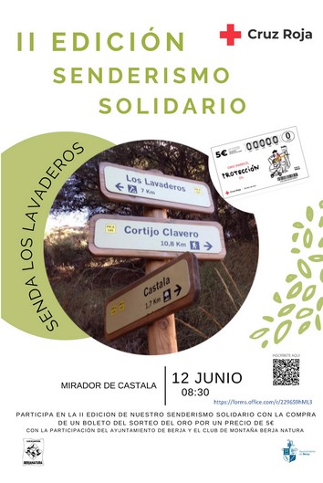 Cartel II Sendero Solidario Cruz Roja