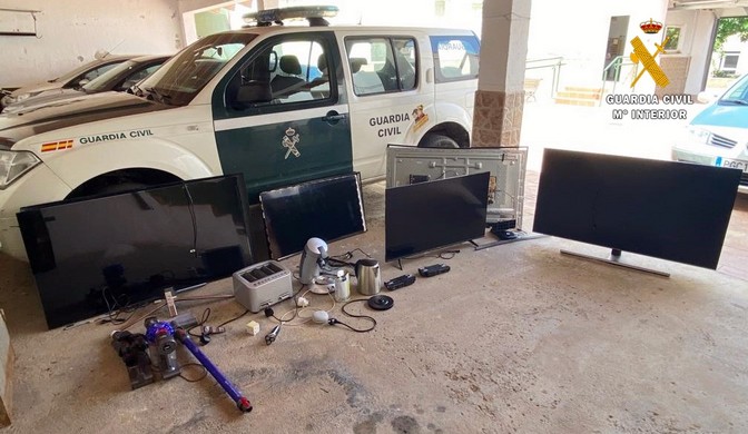 Efectos incautados. Turre