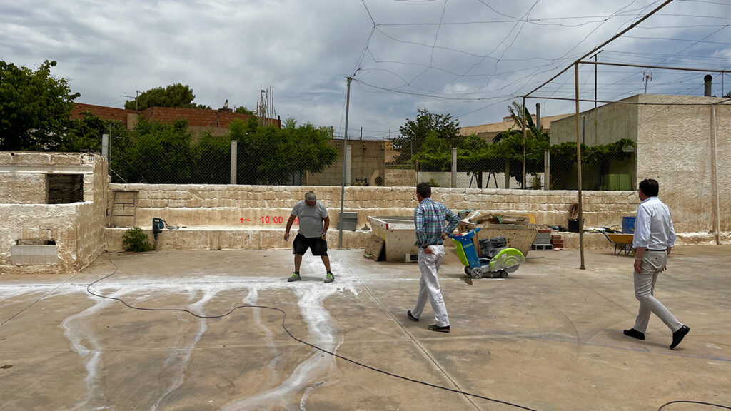 recinto ferial San Roque modulos aseos Berja
