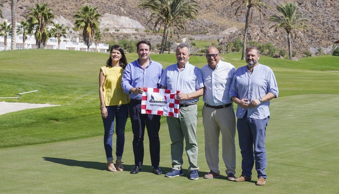 Vicepresidente, alcalde y concejales de Pulpí con el genrente de Aguilón