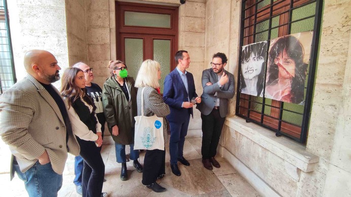 Inauguración exposición Stop Violencia Género