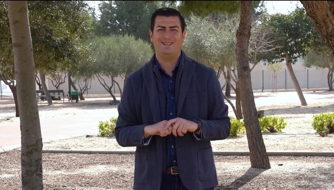 José Francisco Garrido Junto a los Terrenos