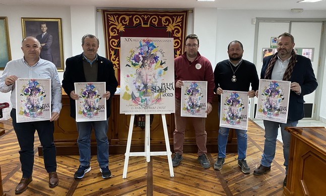 Alcalde y concejal con presidentes de los pasos