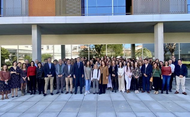 Consejera Carmen Crespo con el equipo de Agua de la CAPADR