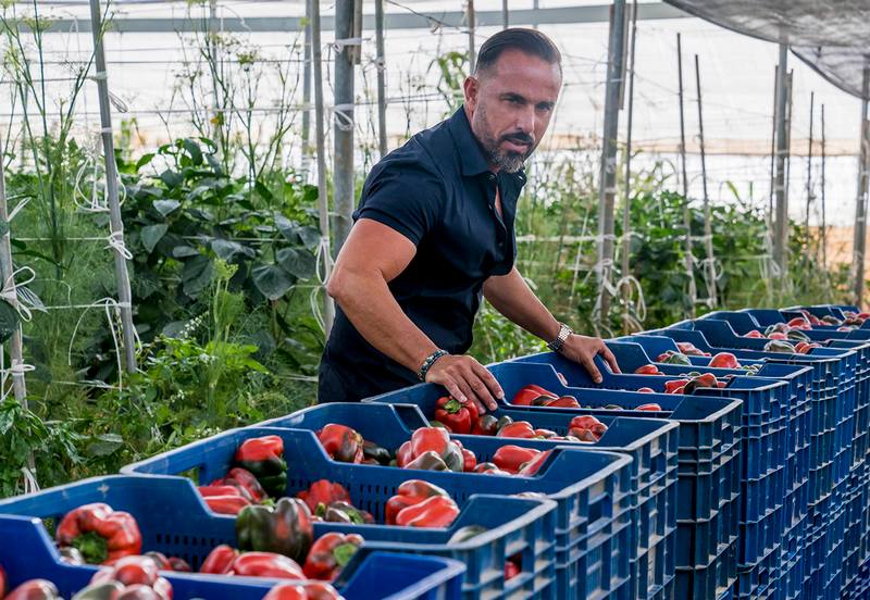 230623 Francisco Jesús Montoya en OKI cultivo de pimiento bio