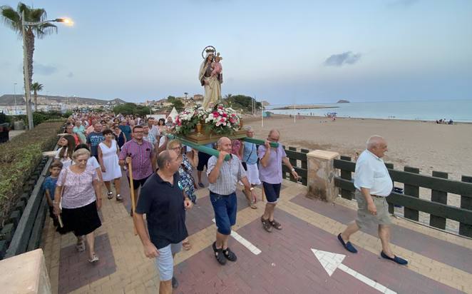 Romería en honor a la Virgen del Carmen en San Juan de los Terreros